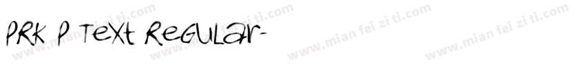 PRK P Text Regular字体转换